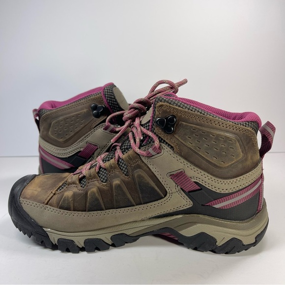 NWOT KEEN Women's Targhee III Waterproof Mid Boots‎ Size 8 Weiss/Boysenberry - Picture 7 of 10